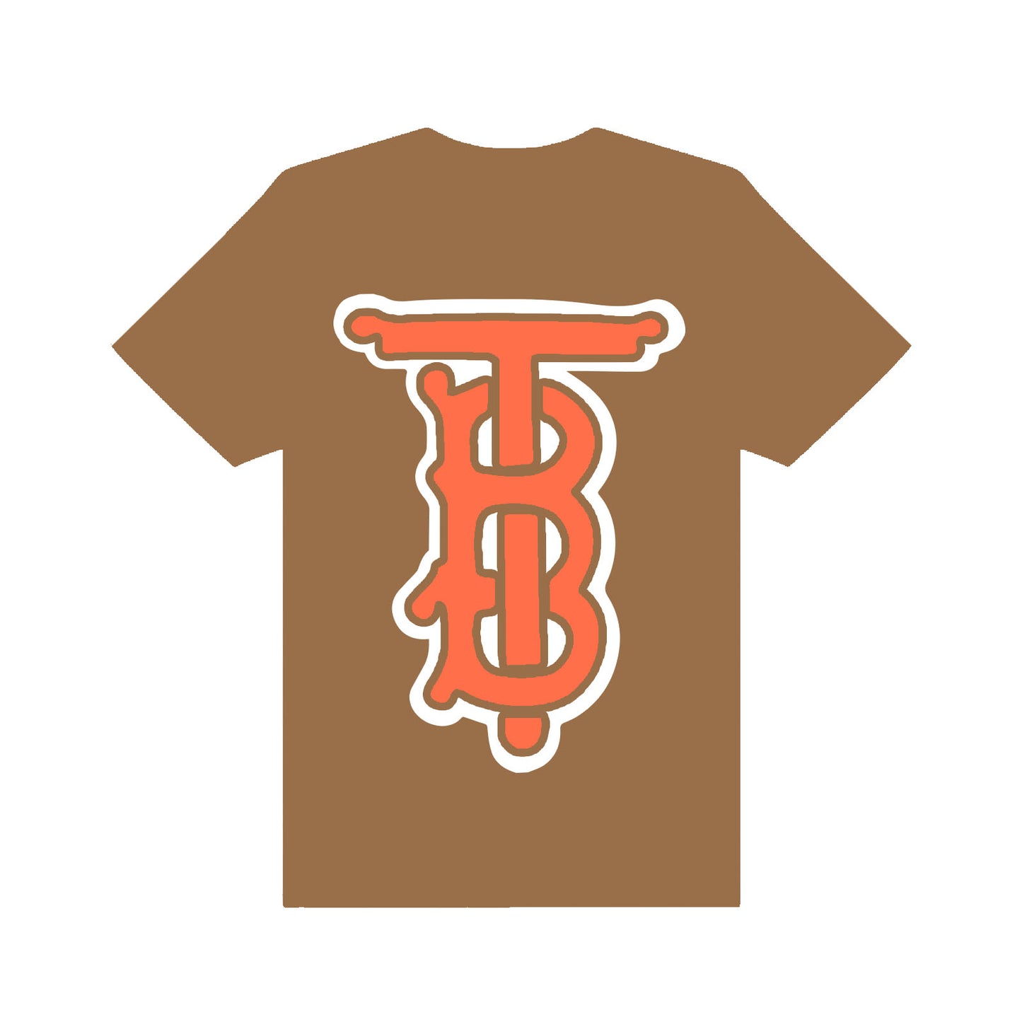 "Orange TBB" Brown T-Shirt